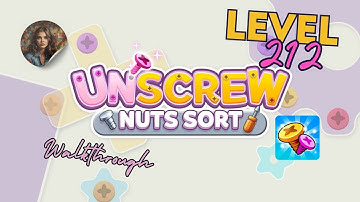 Unscrew Nuts Sort: Pin Puzzle Level 212