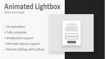 Animated lightbox | Adobe Muse widget | Codecanyon Scripts and Snippets