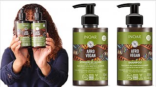 REVIEW - INOAR AFRO VEGAN SHAMPOO&CURL ACTIVATOR