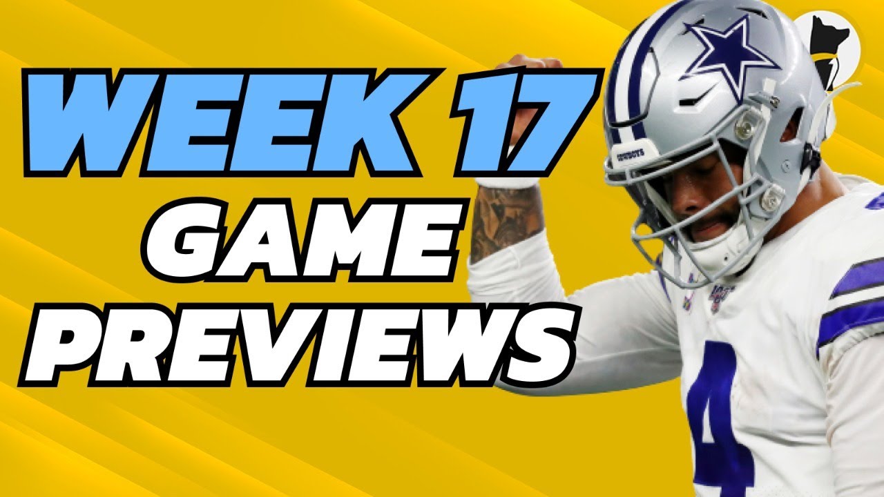 NFL Week 17 Preview & Fantasy Football Rankings YouTube