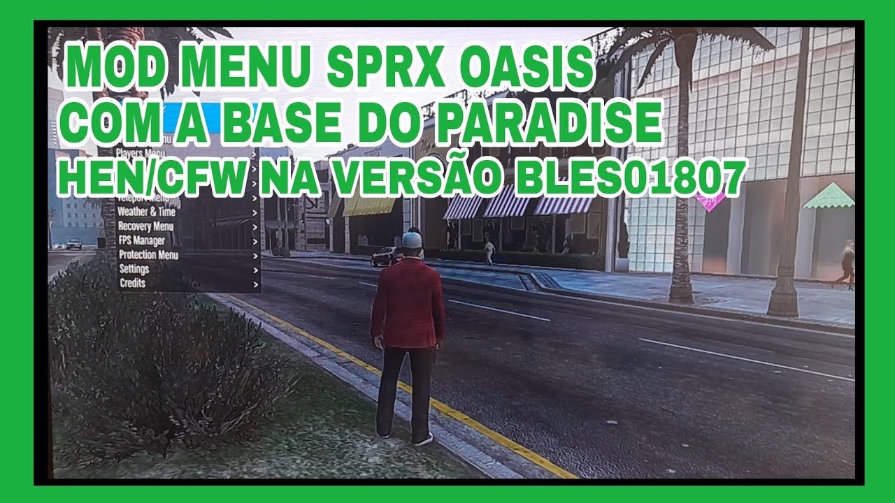 PS3 - GTA V Paradise Mod Menu Sprx