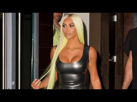 Video: Kim Kardashian With Neon Hair