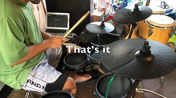 Alesis Nitro Mesh Kit Review : How To Play Along To Music While Recording Electronic Drum Set