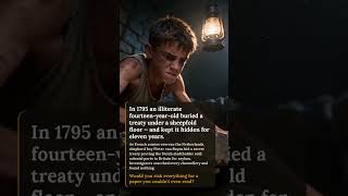 A 14-year-old who couldn't read buried a treaty for eleven years.  In 1795, Pieter van Royen found p
