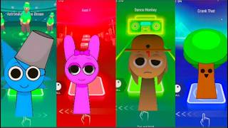 Sprunki Characters Dance On Tiles Hop Coffee Music