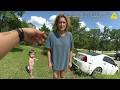 Pantsless Mom Storms Off & Brutally Crashes With 2yo Inside