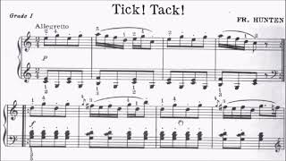 Children's Piano Pieces No.7 Hunten Tick Tack (P.16) Sheet Music