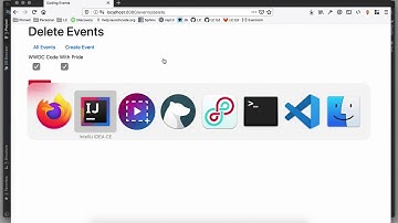 Java Coding Events 2.5 Delete Model Objects