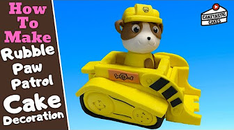 Paw Patrol Rubble Cake Topper Tutorial Decoration