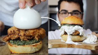 Chicken Burrata Burger - Der Heftigste Burger Den Ich Bisher Gemacht Habe