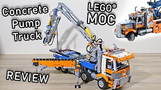 LEGO MOC Review | LEGO Concrete Pump Truck | LEGO 42128 MOC |  42128 B | LEGO | Klein Creations