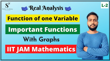 10 Important Functions with Graph | Function of One Variable | IIT JAM Mathematics