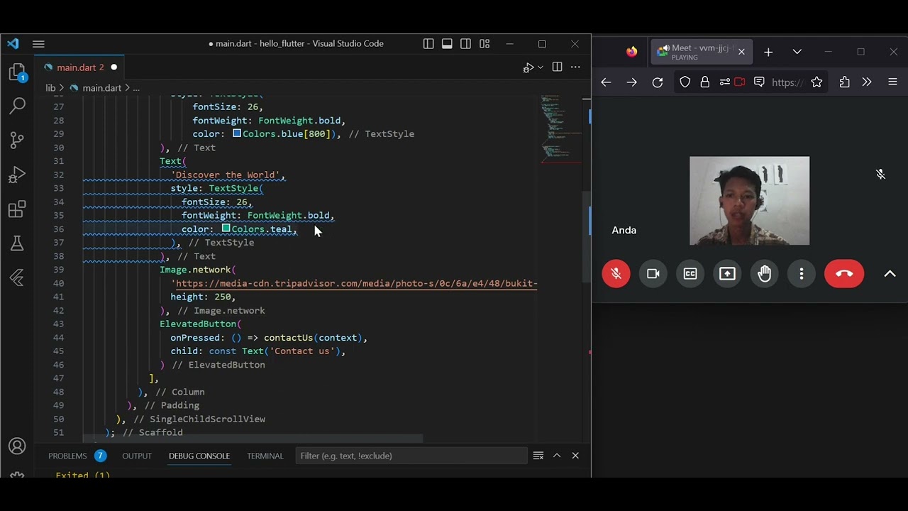 Praktikum 1 - Pemrograman Mobile - Hello Flutter - YouTube