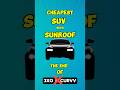 Cheapest SUV Car With Sunroof #tatacurvv #mahindra