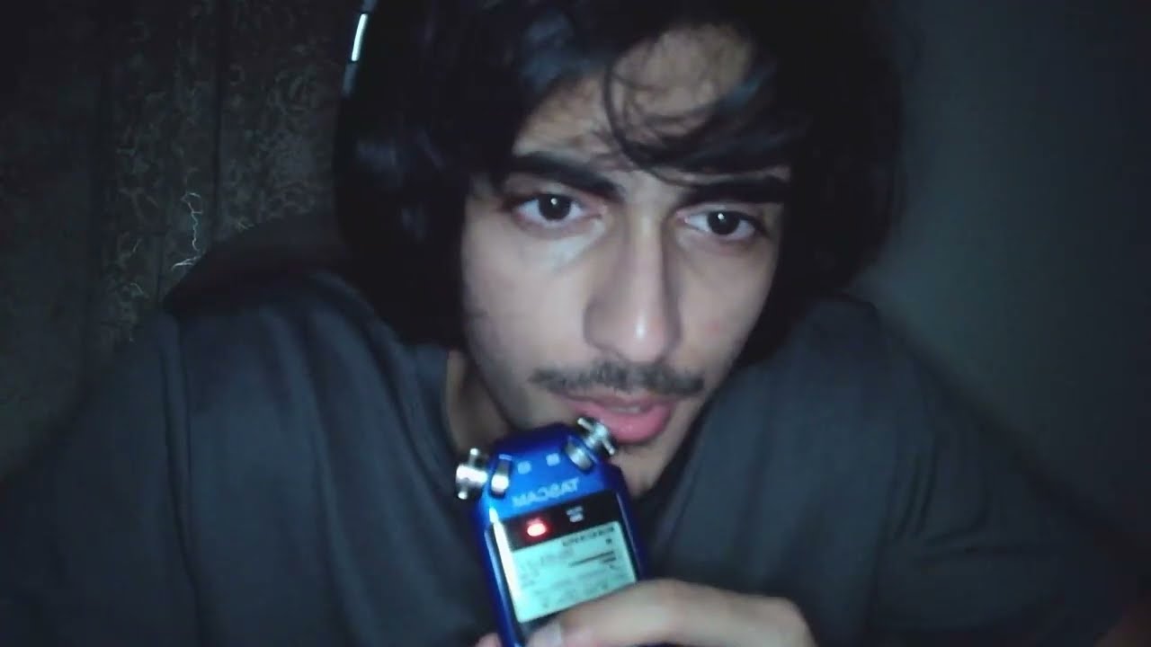 asmr intense tascam MOUTH SOUNDS in your ears (L and R)