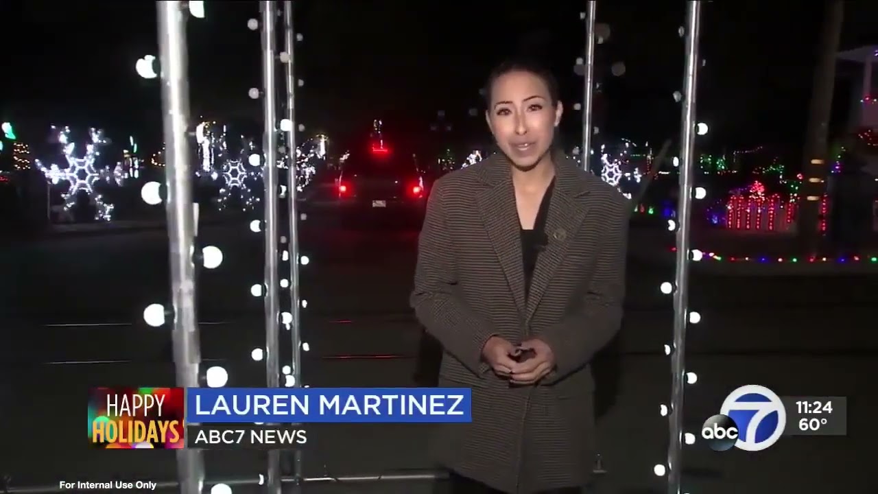 Drive Thru Light Show Opening Night at History Park San Jose on ABC 7