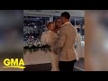 Toddler joins newlyweds during first dance