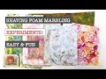 SHAVING FOAM MARBLING - Experimenting with Different Supplies - Easy & Fun
