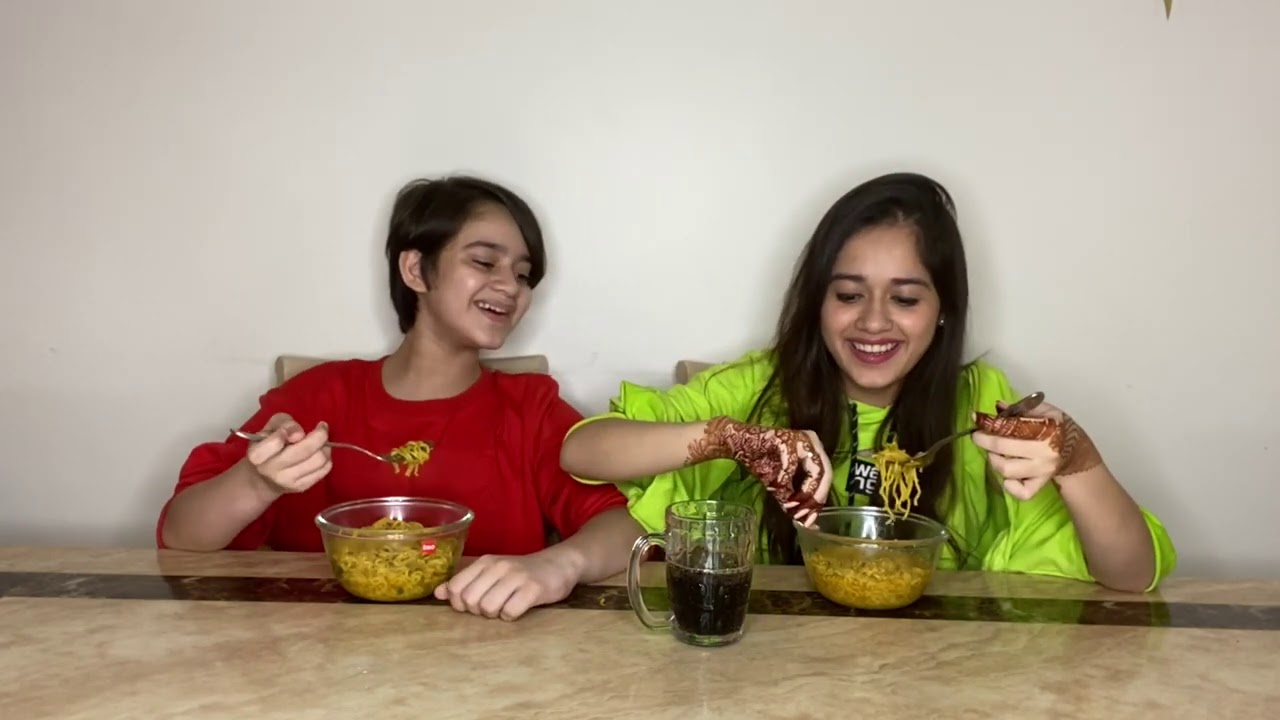 Spicy Noodles Challenge  Jannat Zubair Rahmani  Ayaan Zubair Rahmani
