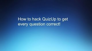 How to hack QuizUp to get every question correct (iOS 7)