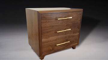 Building a Mid-century Modern Nightstand | woodworking