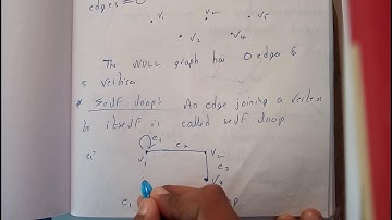 SELF LOOP || GRAPH THEORY & TREES || DISCRETE MATHEMATICS || OU EDUCATION