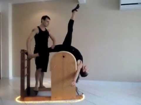 Joseph Pilates Ladder Barrel exercises 