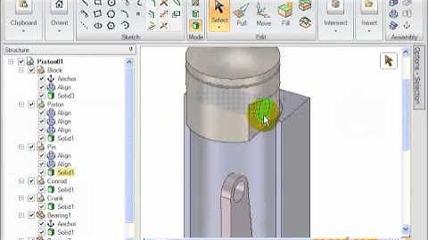 SpaceClaim : Import CAD Assembly : Define Constraints : SC-Motion