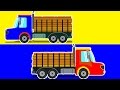 Log Truck | Formation And Use | Kids Cartoon Vehicles