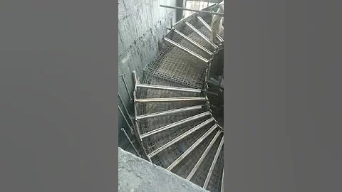 Stair Shuttering For Spiral Main Staircase # Centtering of Stair #shuttering #civil #construction