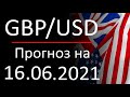 Курс доллара Gbp Usd. Прогноз форекс 16.06.2021. Forex. Трейдинг с нуля.