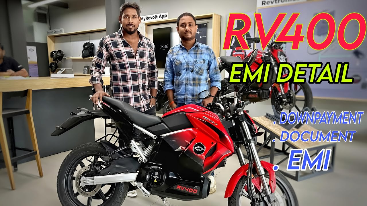 2023 New Revolt ( RV 400 ) ⚡ Electric | Finance Details | EMI, Downpayment, Rate of Interest ☑️