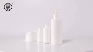 opal white glass| skincare bottle and jar