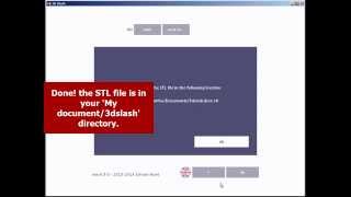 3D Slash: Tutorial: export STL files