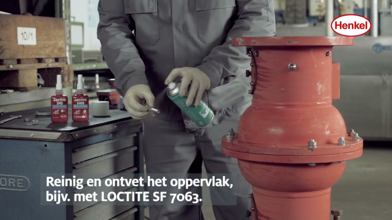 Hoe gebruik je de schroefdraadborging LOCTITE 243?