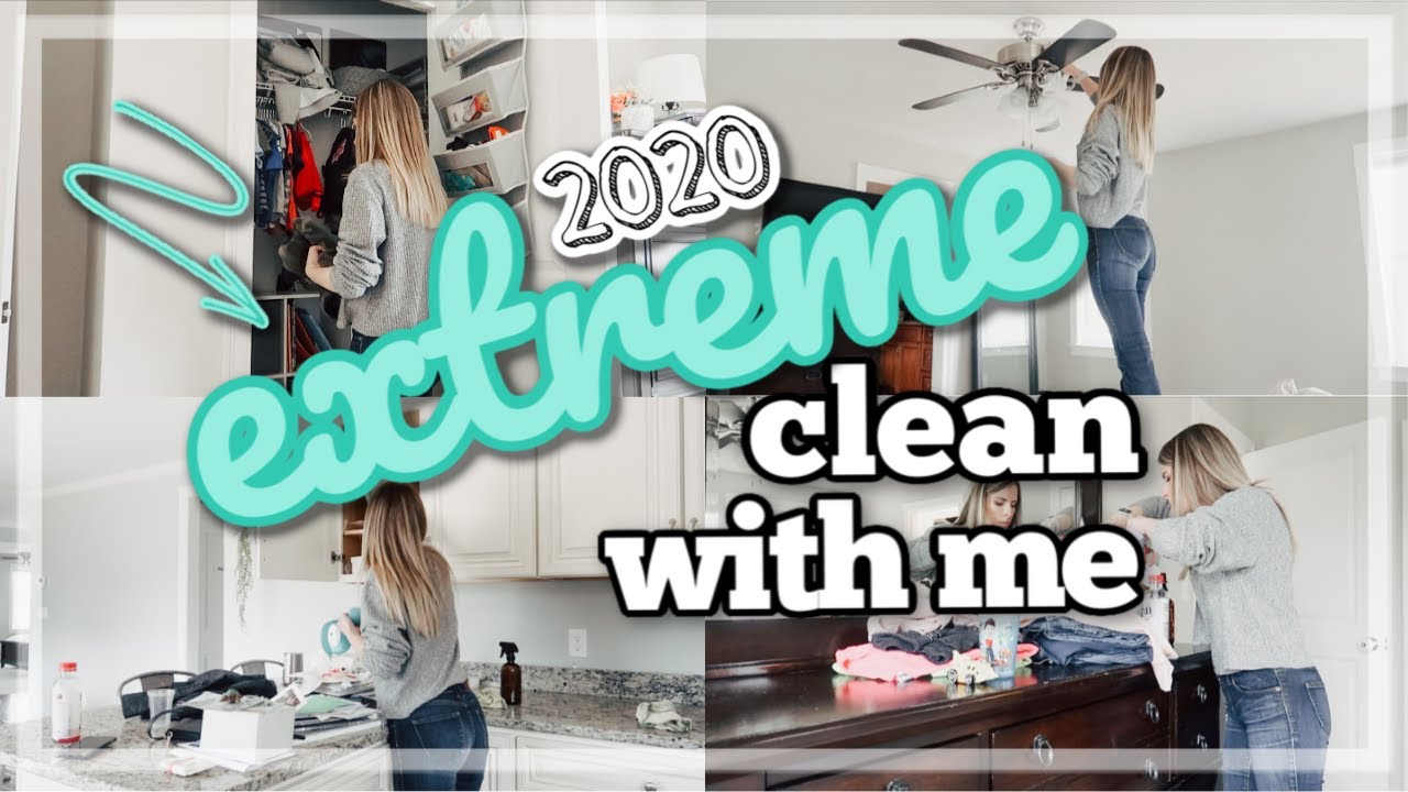 WHOLE HOUSE CLEAN WITH ME 2020 / ULTIMATE ALL DAY SPEED CLEAN ...