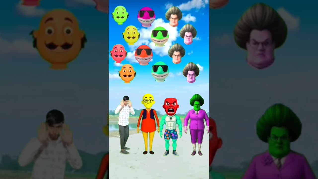 Scary Teacher 3D, motu dance,sark, &. Correct head matching 