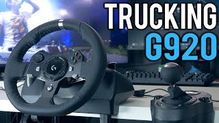 American Truck Simulator on the Logitech G920