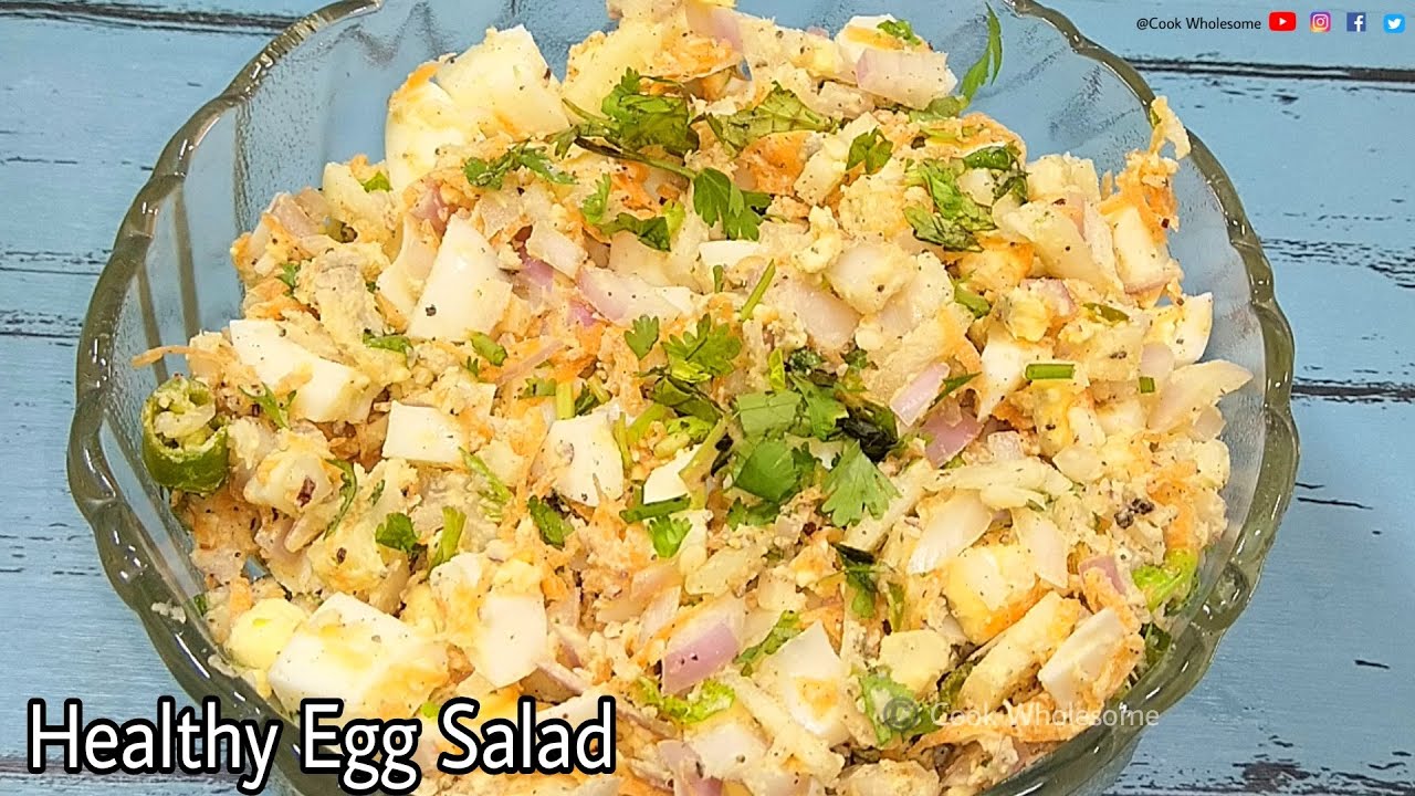 Healthy Egg Salad മുട്ട സാലഡ് Indian Style Egg Salad Healthy Egg