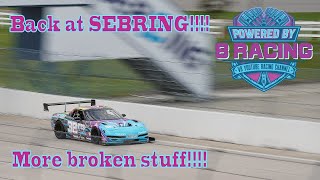 C5 C6 Corvette back at Sebring for more setting up. NASA Time Trials