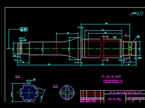 THIẾT KẾ QUY TRÌNH CÔNG NGHỆ GIA CÔNG CHI TIẾT Trục chủ động