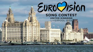 Liverpool Eurovision 2023 🇬🇧 🇺🇦 - Eurovision village and City Walking Tour in 4K