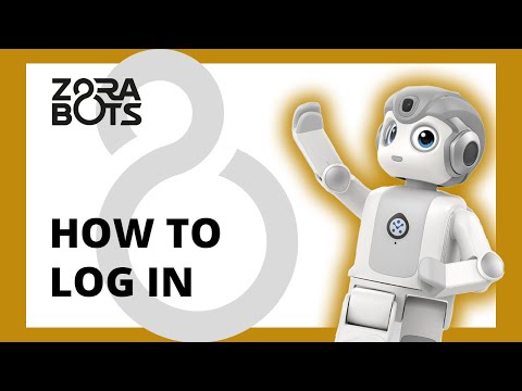 ZBOS by Zorabots: How to log in to the control application