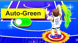 I Used AUTO GREEN with LUKA DONCIC in Roblox Basketball..