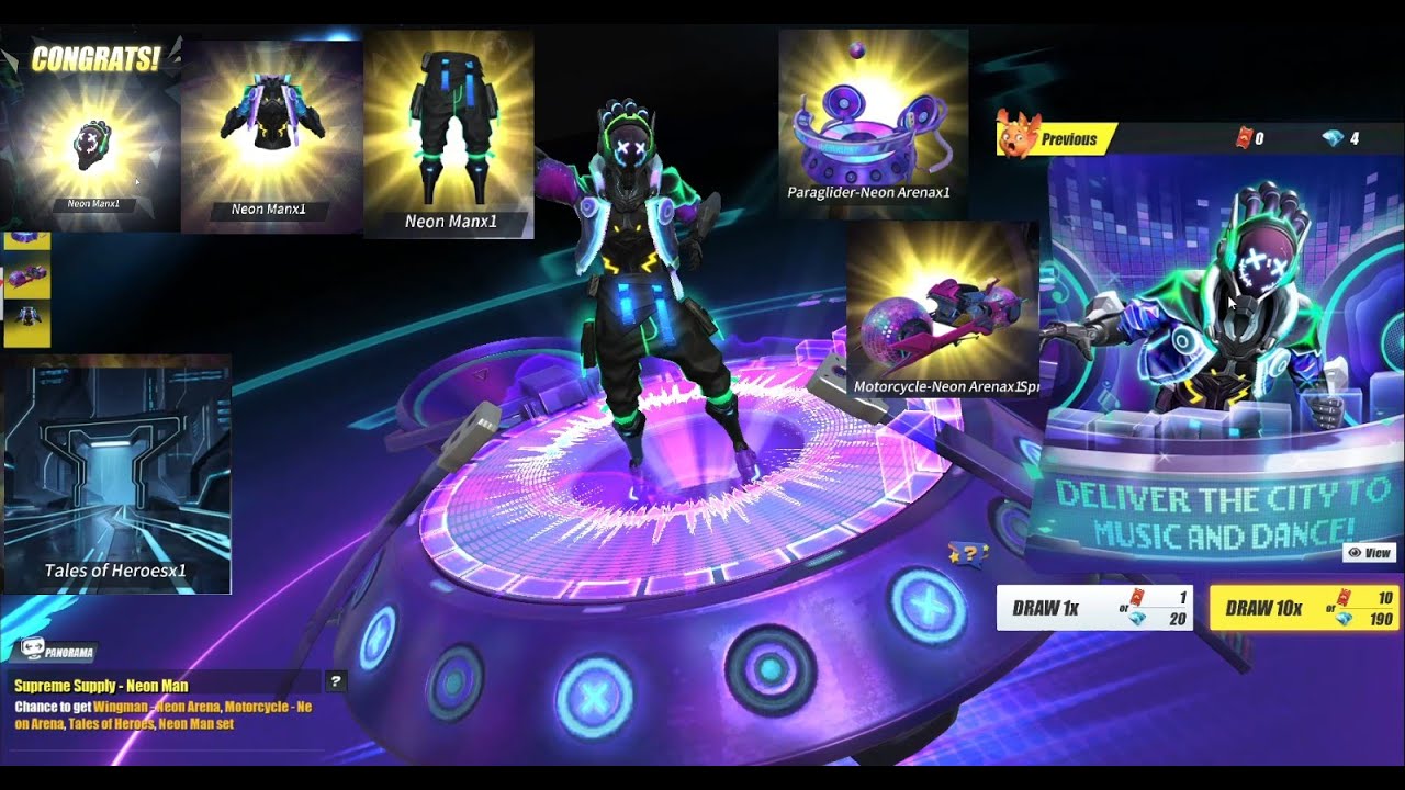 Ros Diamond Spending  For New Neon Man Supreme Supply (Ros Update Neon Man)