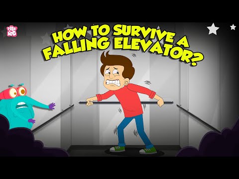 Elevator Free Fall 😱 How to Survive a Falling Elevator? | Lift Safety Tips with Dr. Binocs