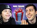 LE REGALO ESTAS SKINS A THIAGO EN FORTNITE | Robleis