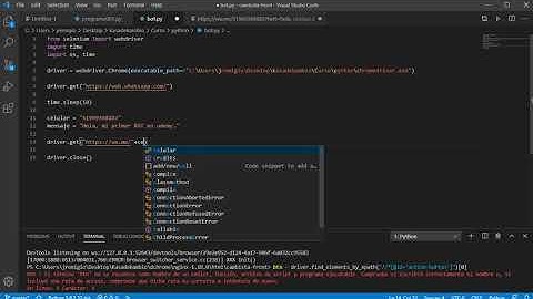 Crea tu BOT de mensajería whatsapp con Python y Selenium - 2/4