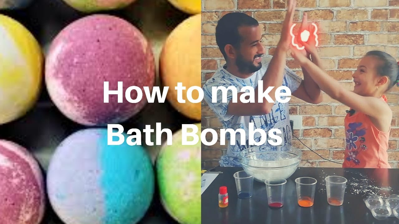 How to make bath bombs كيفية صنع كرات الاستحمام برائحة جيده YouTube