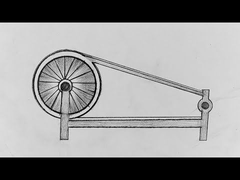 Drawing of charkha hi-res stock photography and images - Alamy